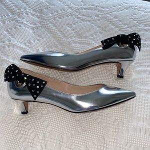 Marc Jacobs Silver Kitten Heels NWT